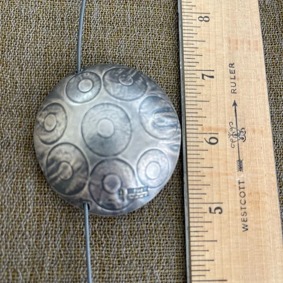 Forlano + Ford necklace on 18” oxidized silver chain. Reversible. One of a kind. - Picture 12 of 13